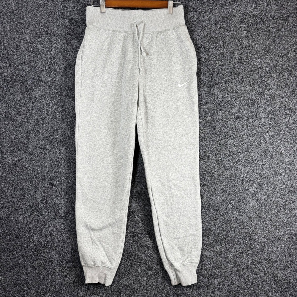 Nike Sportswear Essential Fleece Joggers Gray Sweatpants Small BV4095-063